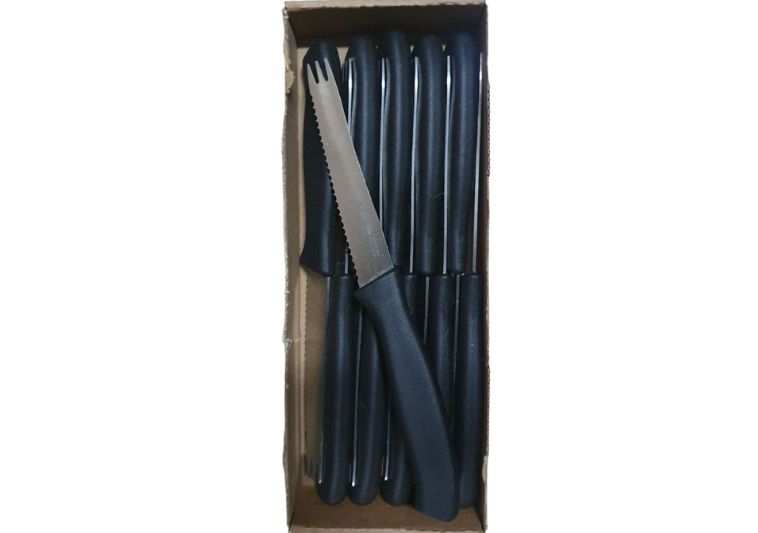 Coltello da bar seghettato con punta a forchetta Laika. | Acquista su ferramentabeniamino.it