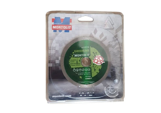 Disco diamantato CZ115 per smerigliatrice angolare Montolit. | Acquista su ferramentabeniamino.it