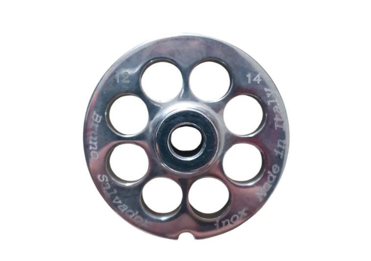Piastra inox per tritacarne n.12 foro 14 mm. | Acquista su ferramentabeniamino.it