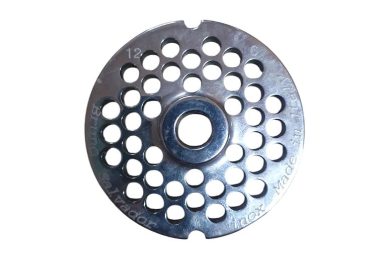 Piastra inox per tritacarne n.12 foro 6 mm. | Acquista su ferramentabeniamino.it