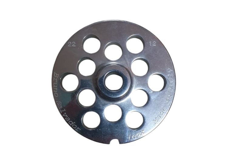 Piastra inox per tritacarne n.22 foro 12 mm. | Acquista su ferramentabeniamino.it
