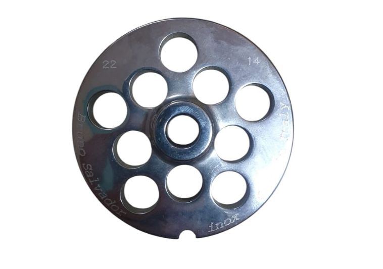 Piastra inox per tritacarne n.22 foro 14 mm. | Acquista su ferramentabeniamino.it