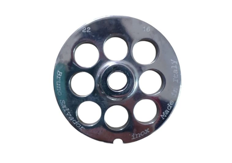 Piastra inox per tritacarne n.22 foro 16 mm. | Acquista su ferramentabeniamino.it