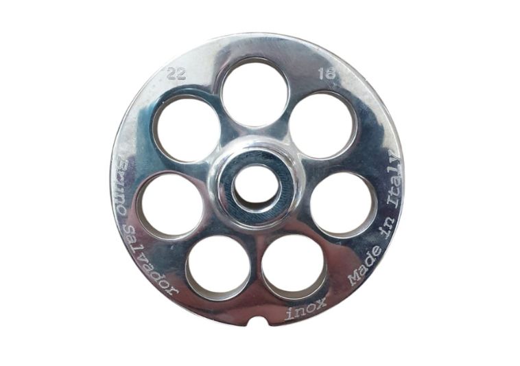 Piastra inox per tritacarne n.22 foro 18 mm. | Acquista su ferramentabeniamino.it