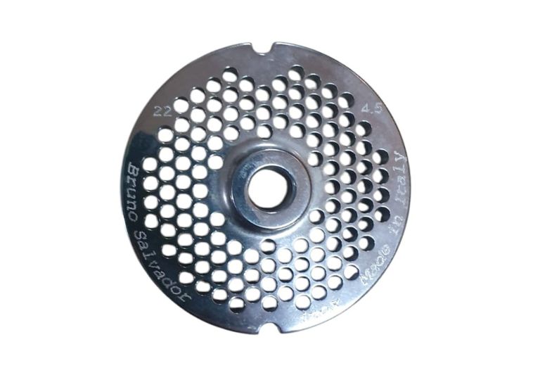 Piastra inox per tritacarne n.22 foro 4,5 mm. | Acquista su ferramentabeniamino.it