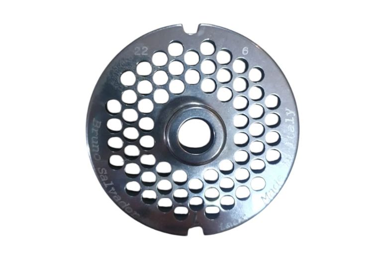Piastra inox per tritacarne n.22 foro 6 mm. | Acquista su ferramentabeniamino.it