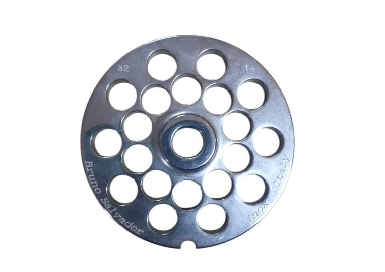 Piastra inox per tritacarne n.32 foro 14 mm. | Acquista su ferramentabeniamino.it