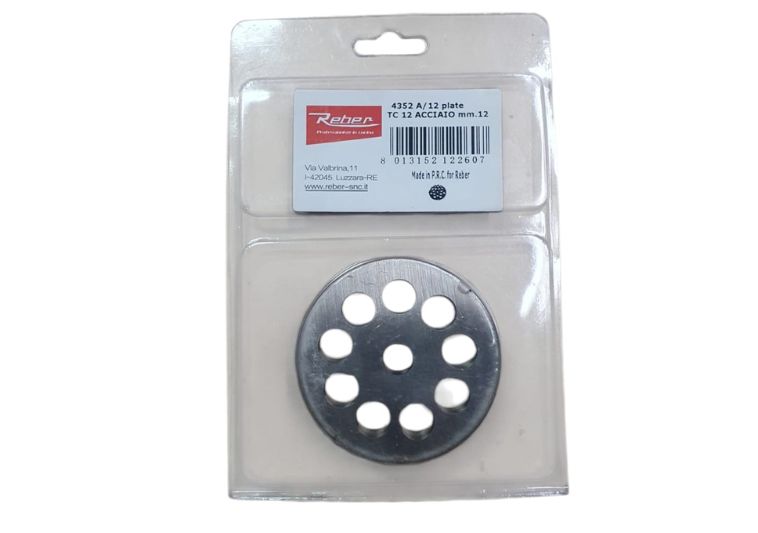 Piastra tritacarne mod.12 foro 12 mm. Reber. | Acquista su ferramentabeniamino.it