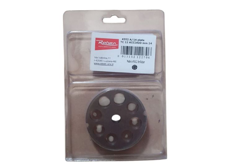 Piastra tritacarne mod.12 foro 14 mm. Reber. | Acquista su ferramentabeniamino.it