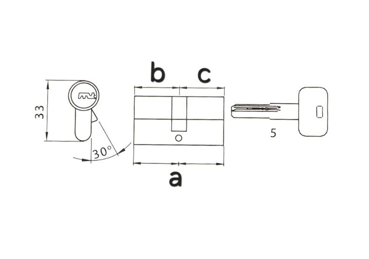 Cilindro sagomato europeo  Ibfm art.2304/CS.  | Acquista su ferramentabeniamino.it