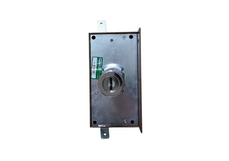 Serratura da applicare triplica per portone in legno Mottura 30436 retro. | Acquista su ferramentabeniamino.it