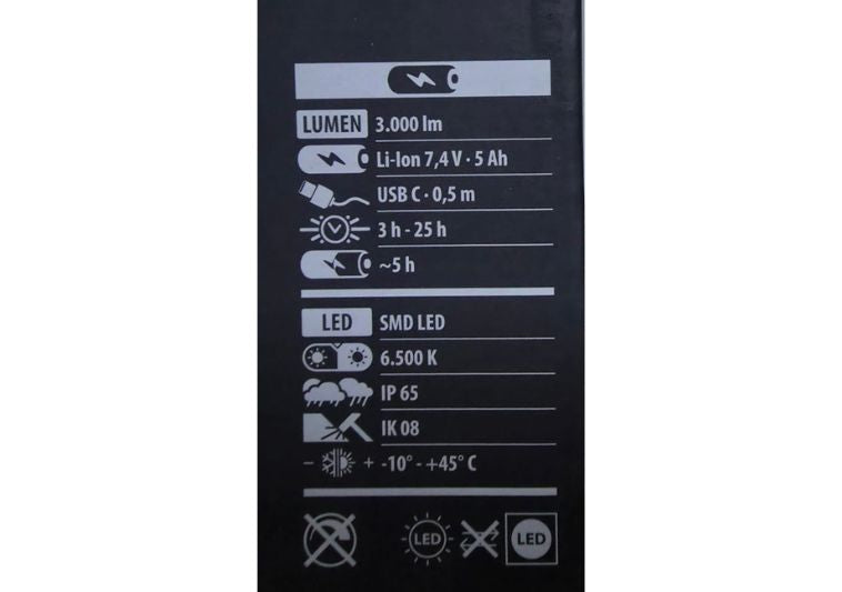 Caratteristiche lampada portatile ricaricabile a LED HL 2400. Brennenstuhl. | Acquista su ferramentabeniamino.it