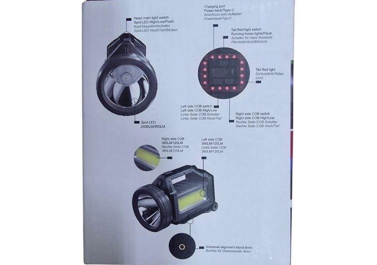 Caratteristiche dei LED della lampada portatile ricaricabile HL 2400 Brennenstuhl. | Acquista su ferramentabeniamino.it