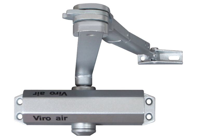 Chiudiporta serie Air Viro con arresto regolabile sul braccio e multiforza 2-3-4 da regolare in base al peso e alla larghezza della porta. | Acquista su ferramentabeniamino.it