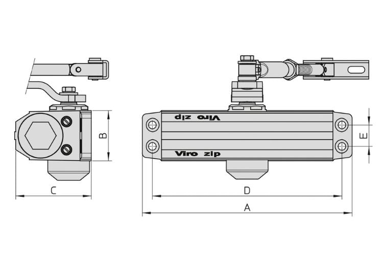 Chiudiporta Viro Serie Zip
