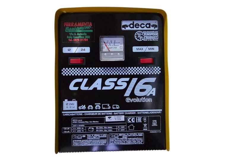 Caricabatteria Class 16A Deca 12/24V min/max per batterie max 2000Ah da 12V e max 140Ah da 24V. | Acquista su ferramentabeniamino.it