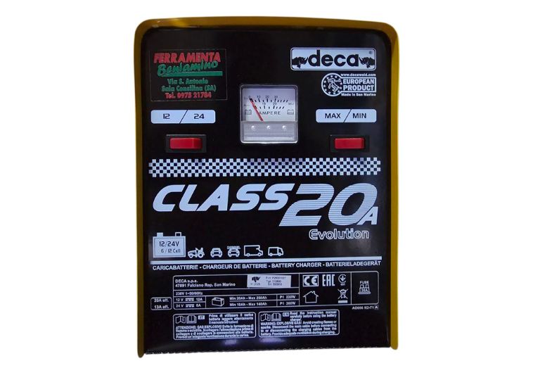 Caricabatteria Class 20A Deca 12/24V min/max per batterie max 140Ah da 12V e max 200Ah da 24V. | Acquista su ferramentabeniamino.it