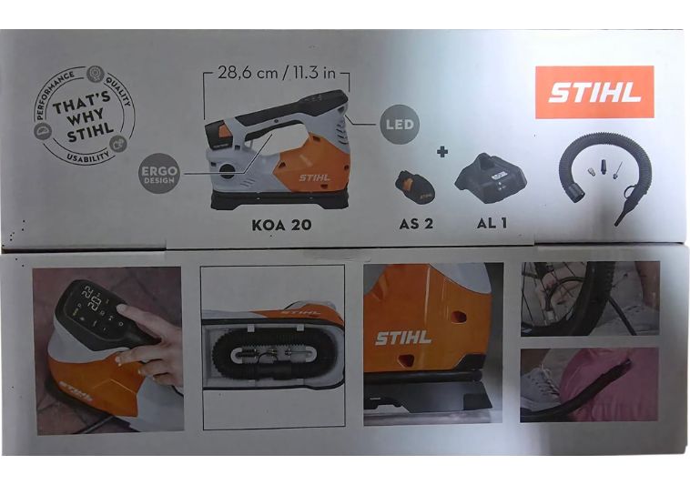 Confezione compressore a batteria Stihl KOA 20. | Acquista su ferramentabeniamino.it