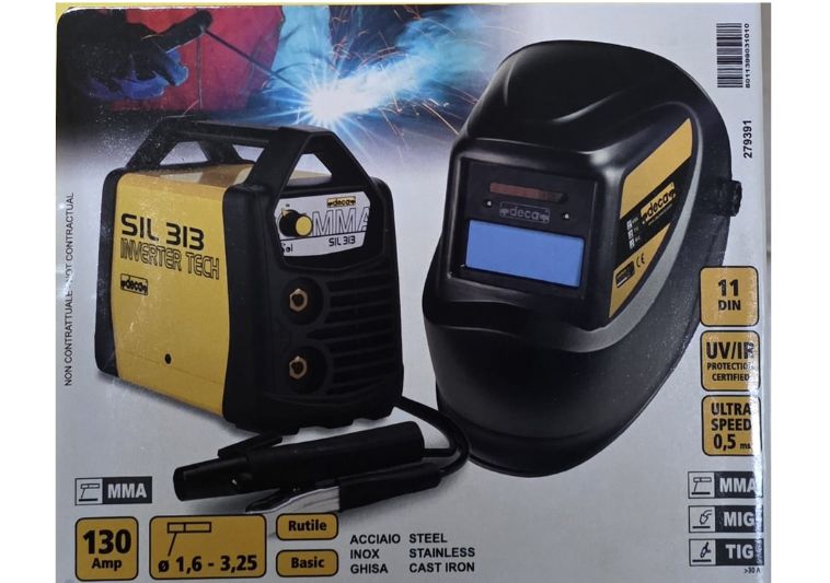 Confezione e accessori saldatrice inverter deca SIL 313. | Acquista su ferramentabeniamino.it
