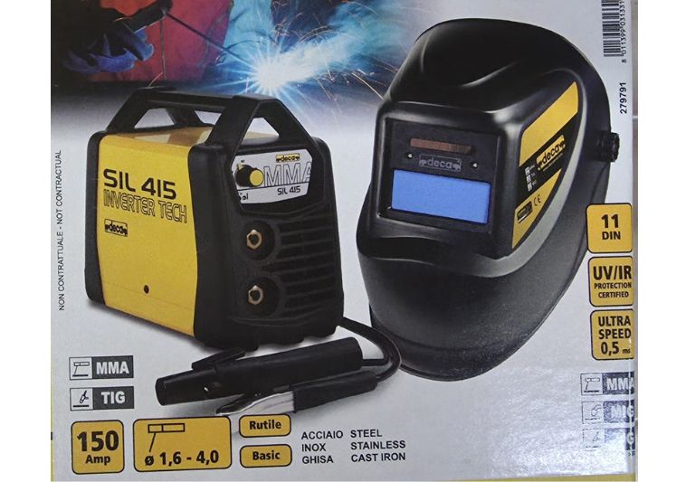 Confezione e accessori saldatrice inverter deca SIL 415. | Acquista su ferramentabeniamino.it