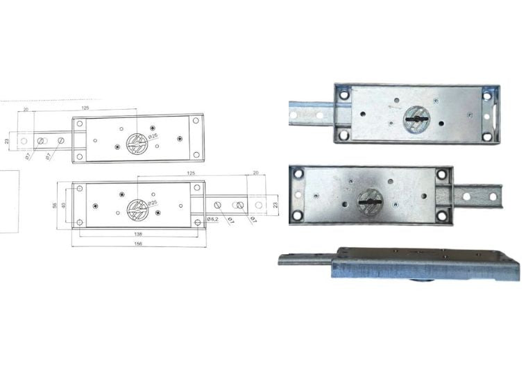 Coppia serratura per serranda  doppia mappa Securemme. | Acquista su ferramentabeniamino.it