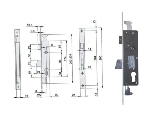 Esploso + serratura Iseo 783XX1IFZ. | Acquista su ferramentabeniamino.it