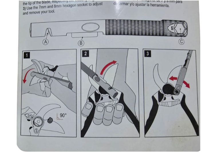 Modalità d'uso affilatore Felco 905. | Acquista su ferramentabeniamino.it