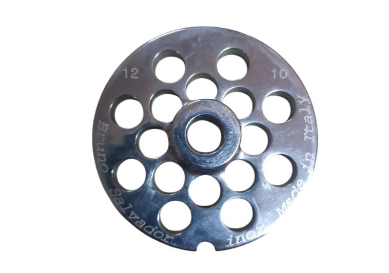Piastra inox per tritacarne n.12 foro 10 mm. | Acquista su ferramentabeniamino.it