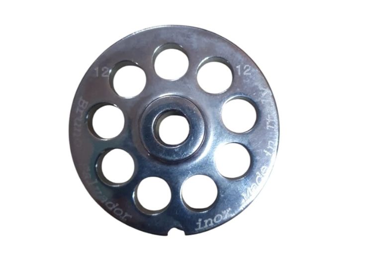 Piastra inox per tritacarne n.12 foro 12 mm. | Acquista su ferramentabeniamino.it