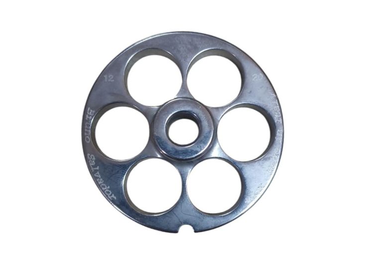 Piastra inox per tritacarne n.12 foro 20 mm. | Acquista su ferramentabeniamino.it