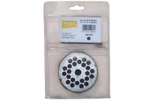 Piastra tritacarne mod.12 foro 8 mm. Reber. | Acquista su ferramentabeniamino.it