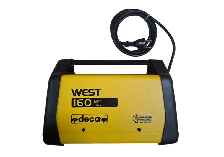 Saldatrice inverter deca WEST 160 laterale. | Acquista su ferramentabeniamino.it