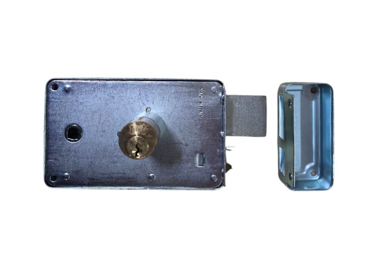Serratura applicare doppio cilindro fisso e quadro maniglia E.60 Sx  Facchinetti. | Acquista su ferramentabeniamino.it