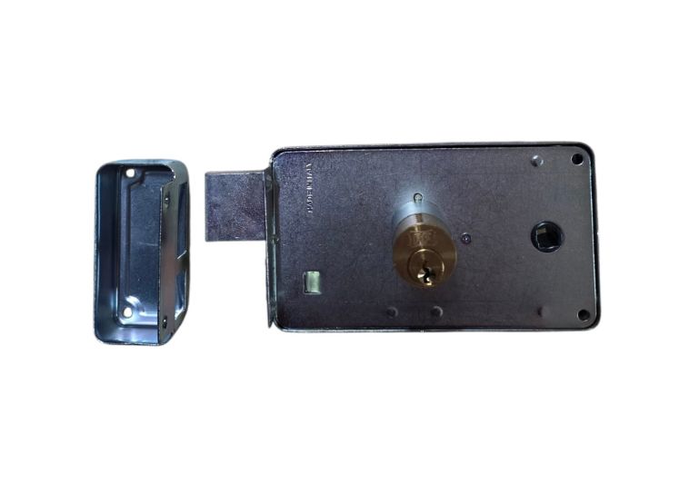Serratura applicare doppio cilindro fisso e quadro maniglia E.70 Dx Facchinetti. | Acquista su ferramentabeniamino.it