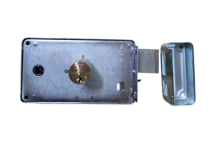 Serratura applicare doppio cilindro fisso e quadro maniglia E.70 Sx Facchinetti. | Acquista su ferramentabeniamino.it