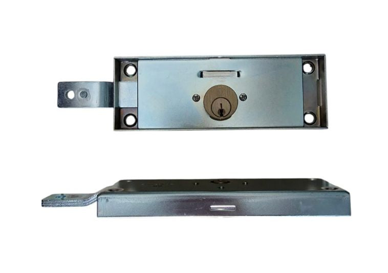 Serratura per serranda laterale sx piegata Securemme. | Acquista su ferramentabeniamino.it
