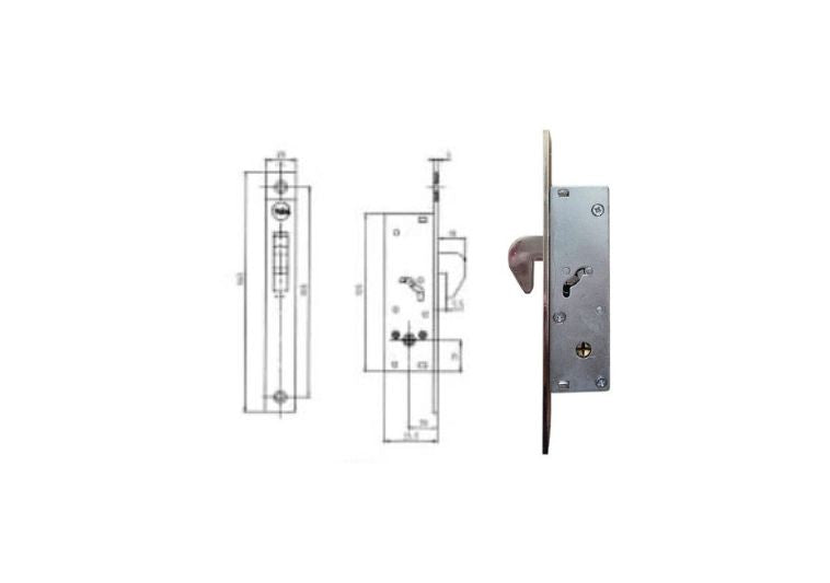 YF5815 misure ed esploso + serratura Yale. | Acquista su ferramentabeniamino.it