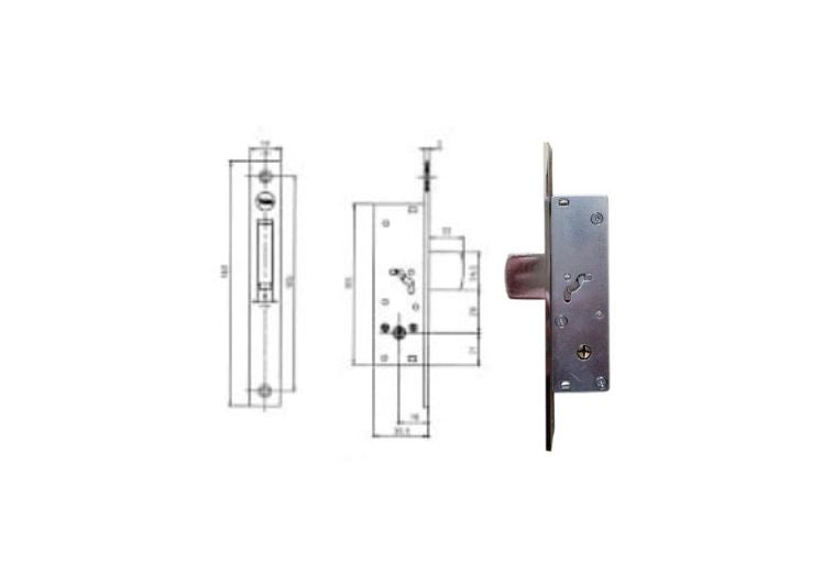YF5820 misure ed esploso + serratura Yale. | Acquista su ferramentabeniamino.it
